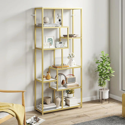 HOMCOM Seven-Tier Geometric Bookcase Additional View 29