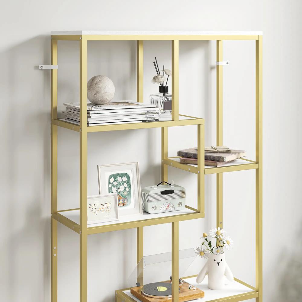 HOMCOM Seven-Tier Geometric Bookcase Additional View 31