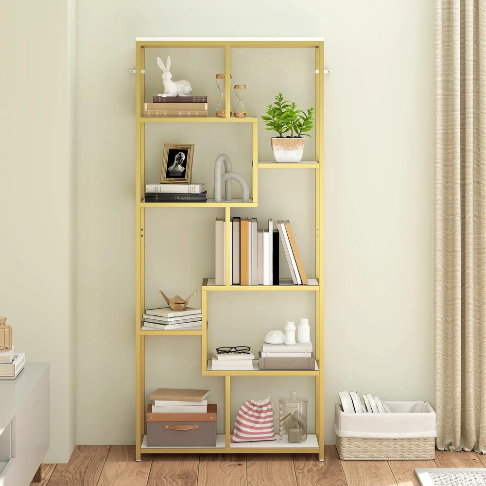 HOMCOM Seven-Tier Geometric Bookcase Additional View 32