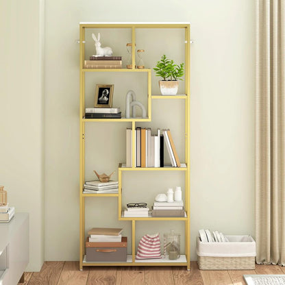 HOMCOM Seven-Tier Geometric Bookcase Additional View 32