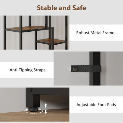 HOMCOM Seven-Tier Geometric Bookcase Additional View 5