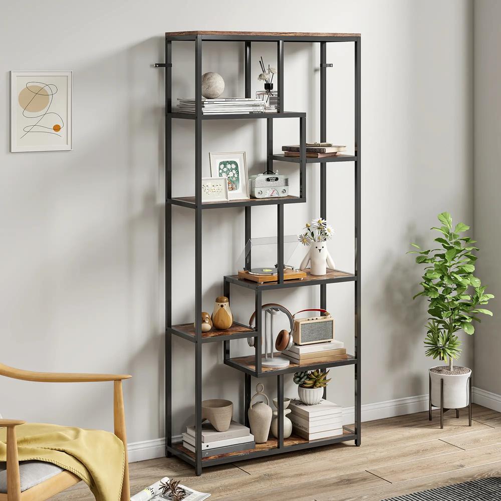 HOMCOM Seven-Tier Geometric Bookcase Additional View 7
