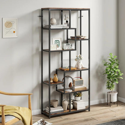 HOMCOM Seven-Tier Geometric Bookcase Additional View 7