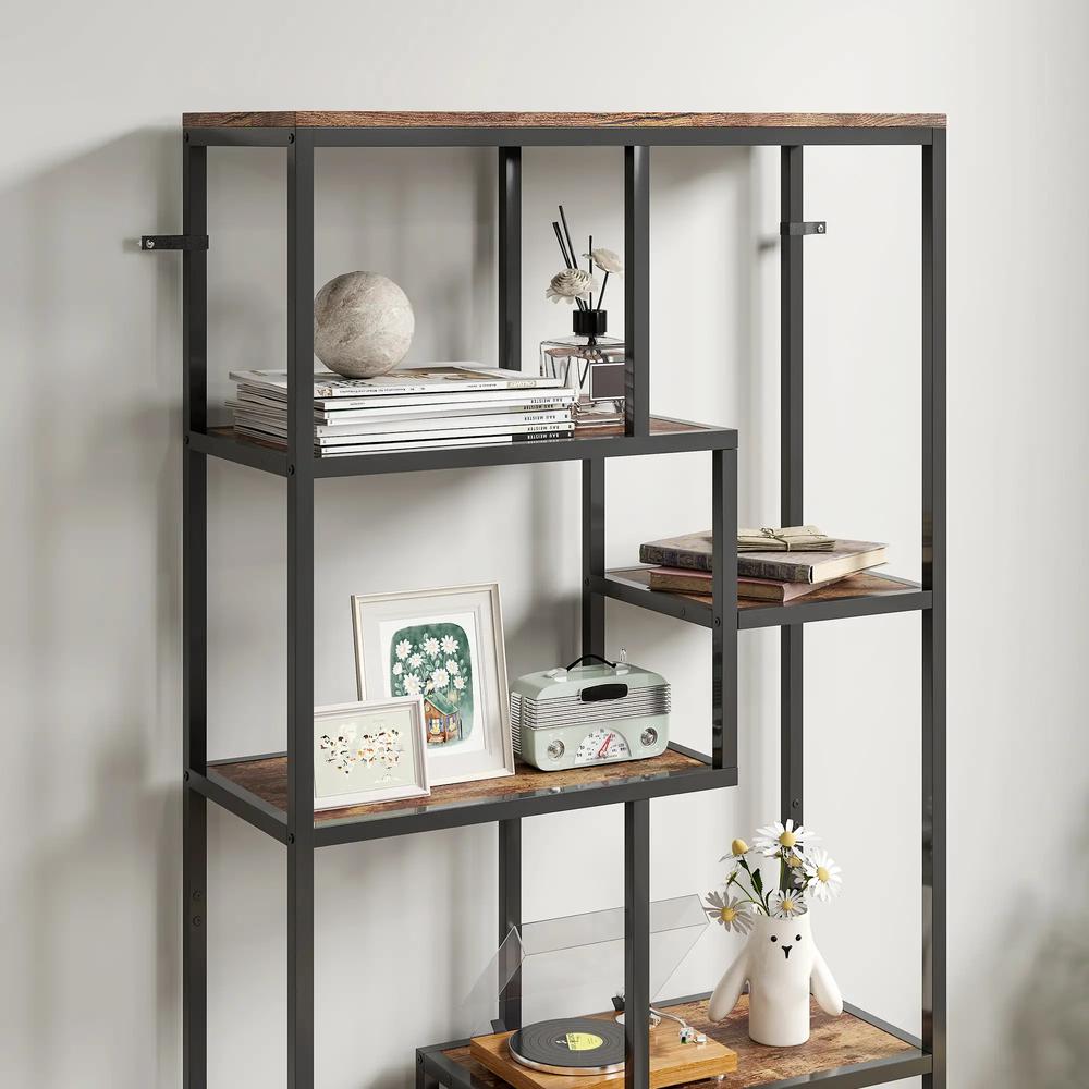 HOMCOM Seven-Tier Geometric Bookcase Additional View 9