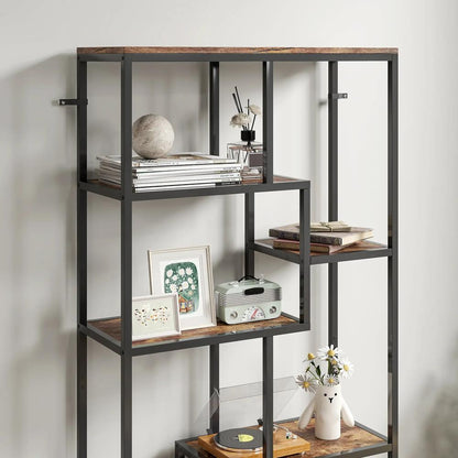 HOMCOM Seven-Tier Geometric Bookcase Additional View 9