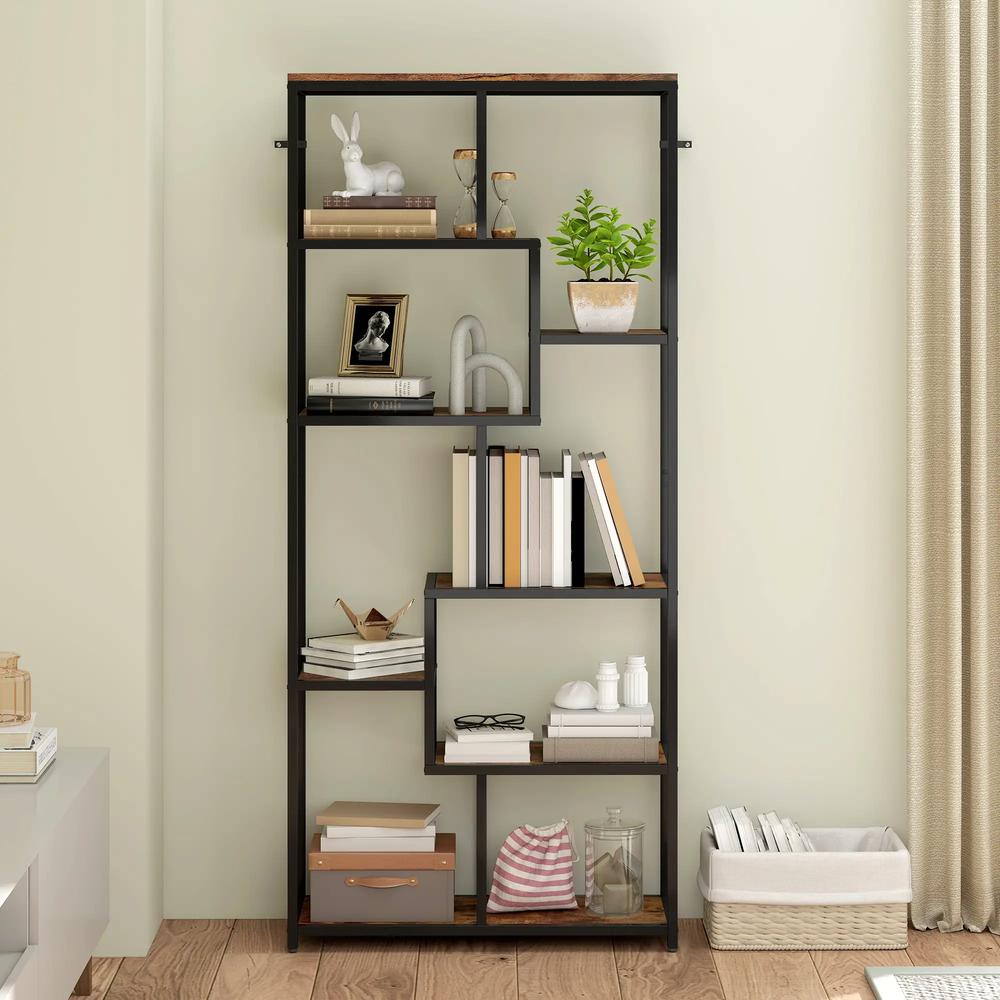 HOMCOM Seven-Tier Geometric Bookcase Additional View 10