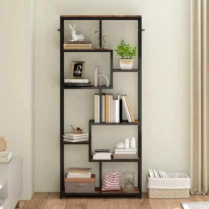 HOMCOM Seven-Tier Geometric Bookcase Additional View 10