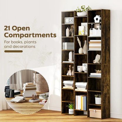 HOMCOM 21-Compartment Bookshelf Additional View 15