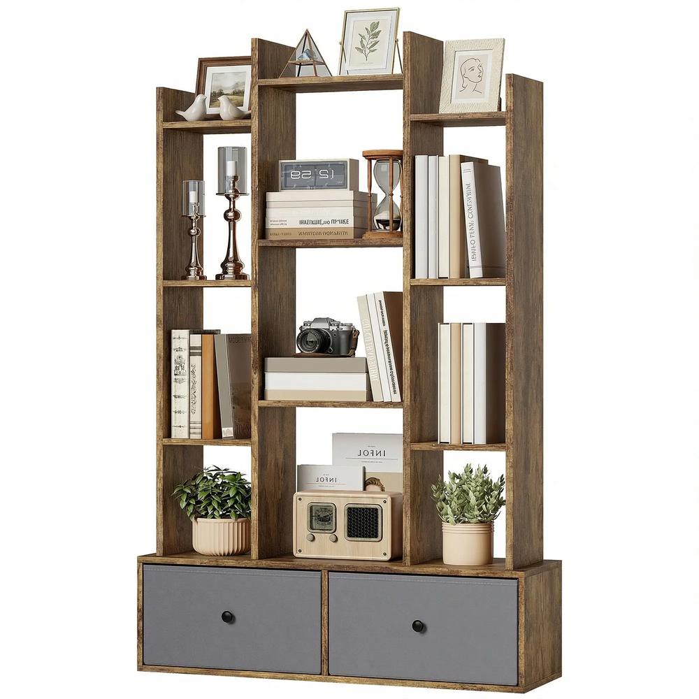HOMCOM 12 Shelf Storage Unit, with Drawers Additional View 11