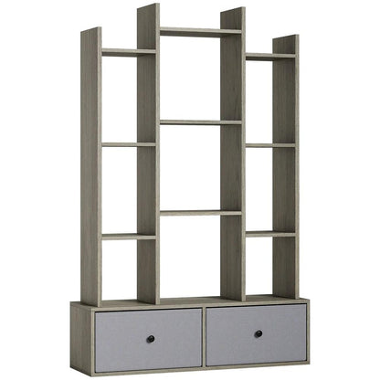 HOMCOM 12 Shelf Storage Unit, with Drawers Additional View 12
