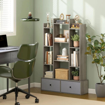 HOMCOM 12 Shelf Storage Unit, with Drawers Additional View 13