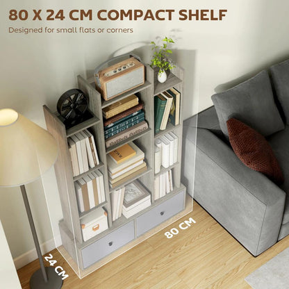 HOMCOM 12 Shelf Storage Unit, with Drawers Additional View 17