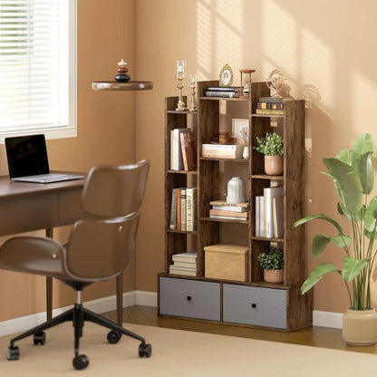 HOMCOM 12 Shelf Storage Unit, with Drawers Additional View 2