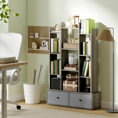 HOMCOM 12 Shelf Storage Unit, with Drawers Additional View 21