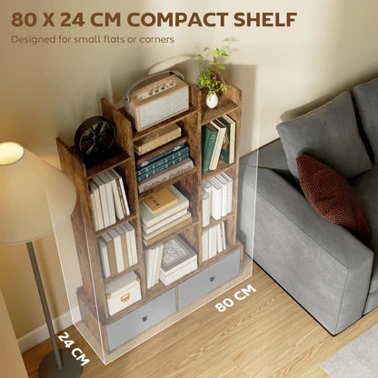 HOMCOM 12 Shelf Storage Unit, with Drawers Additional View 6