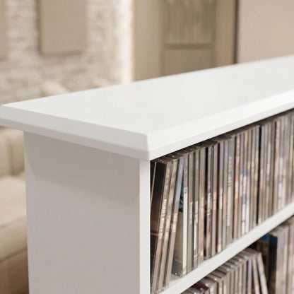 HOMCOM 1032 CD/594 DVD Storage Unit, Blu-ray Media Storage Shelf with 24 Compartments and 18 Adjustable Shelves Additional View 12