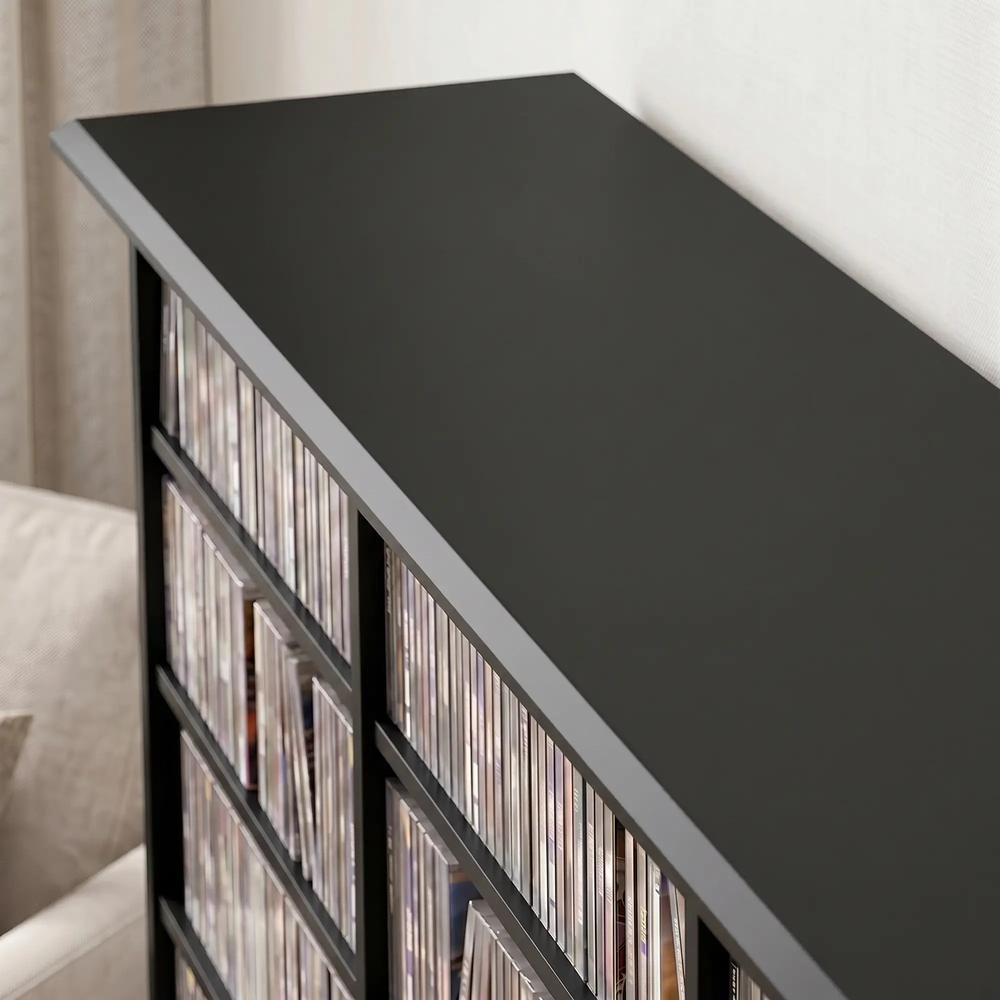 HOMCOM 1032 CD/594 DVD Storage Unit, Blu-ray Media Storage Shelf with 24 Compartments and 18 Adjustable Shelves Additional View 24