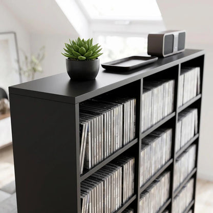 HOMCOM 835 CD/500 DVD Storage Unit, Blu-ray Media Storage Shelf with 27 Compartments and 21 Adjustable Shelves Additional View 10