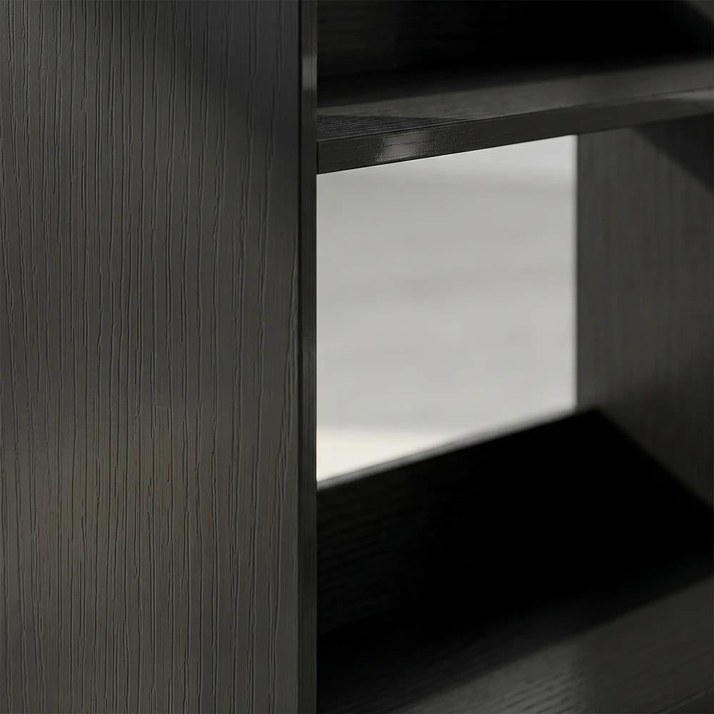 HOMCOM 7 Tiers Bookshelf, L-Shaped Corner Bookcase with Anti-Slip Rear Guard Additional View 28