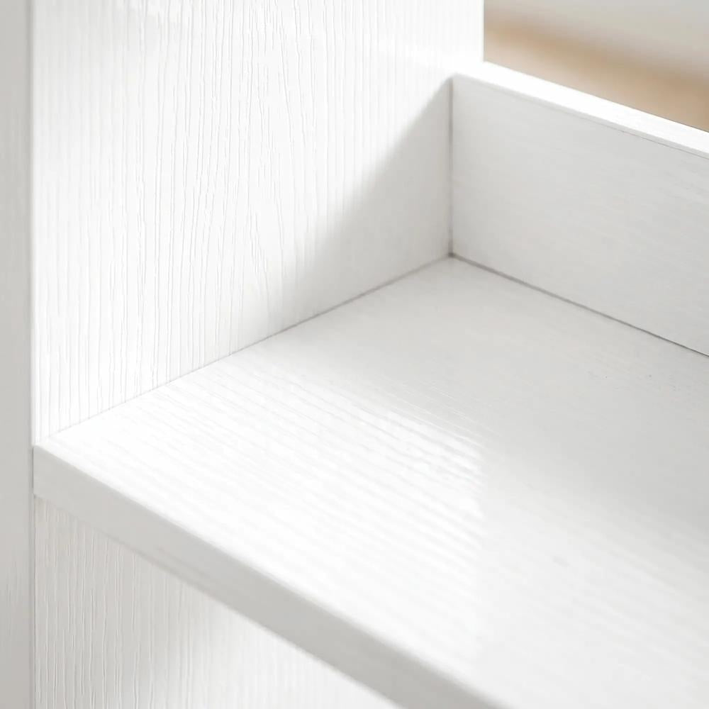HOMCOM 7 Tiers Bookshelf, L-Shaped Corner Bookcase with Anti-Slip Rear Guard Additional View 10