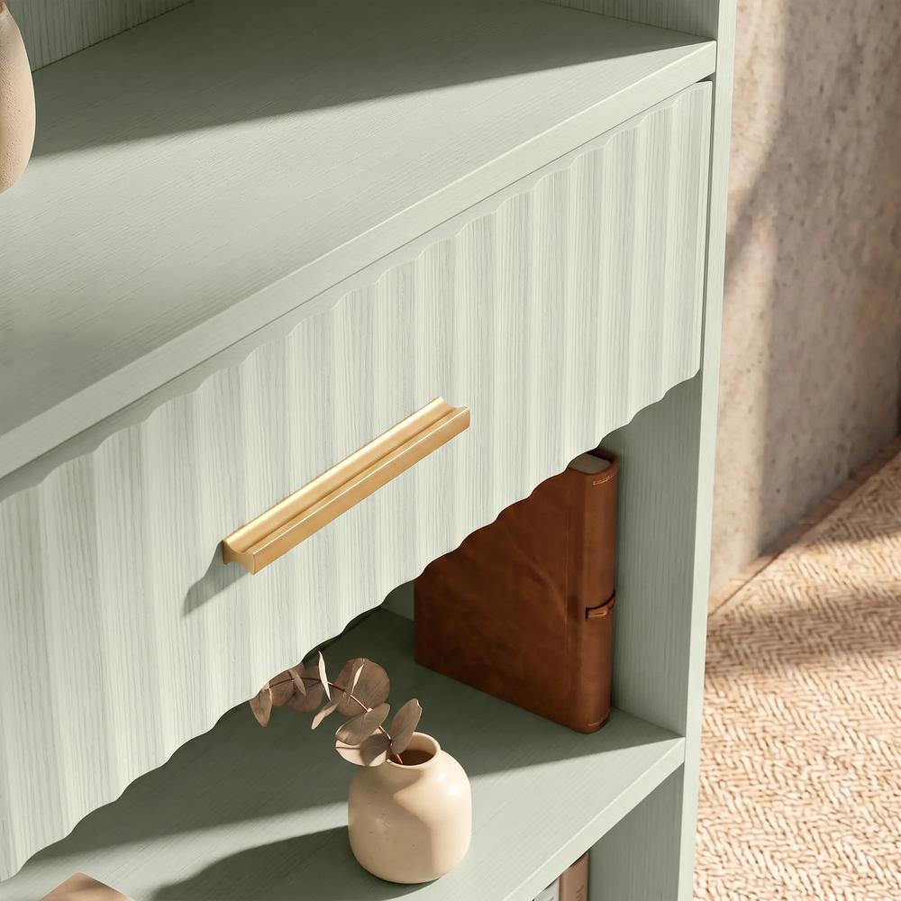 HOMCOM Bookcase Narrow Tall Space-Saving Bookshelf Drawer Open Shelves 60 x 24 x 182 cm Additional View 11