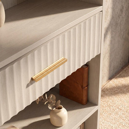 HOMCOM Bookcase Narrow Tall Space-Saving Bookshelf Drawer Open Shelves 60 x 24 x 182 cm Additional View 26