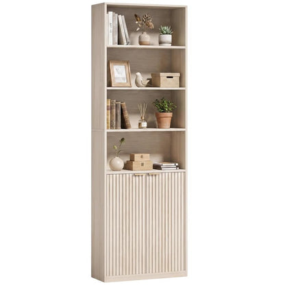 HOMCOM Bookcase Adjustable Shelf Bookshelf Anti-Tip Hardware 6-Tier Additional View 15