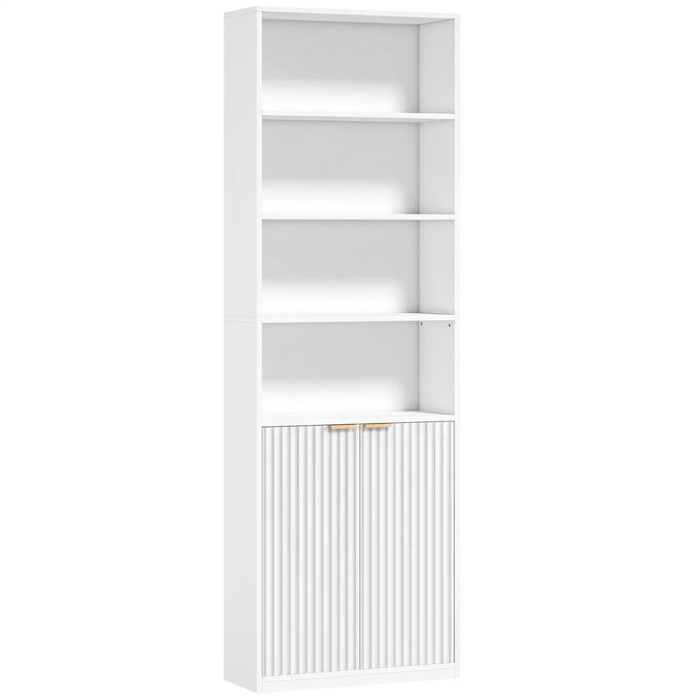 HOMCOM Bookcase Adjustable Shelf Bookshelf Anti-Tip Hardware 6-Tier Additional View 16