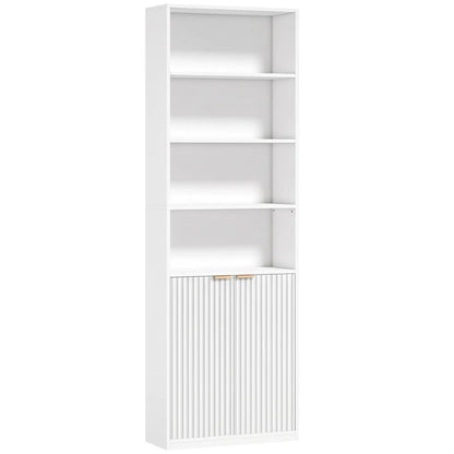 HOMCOM Bookcase Adjustable Shelf Bookshelf Anti-Tip Hardware 6-Tier Additional View 16