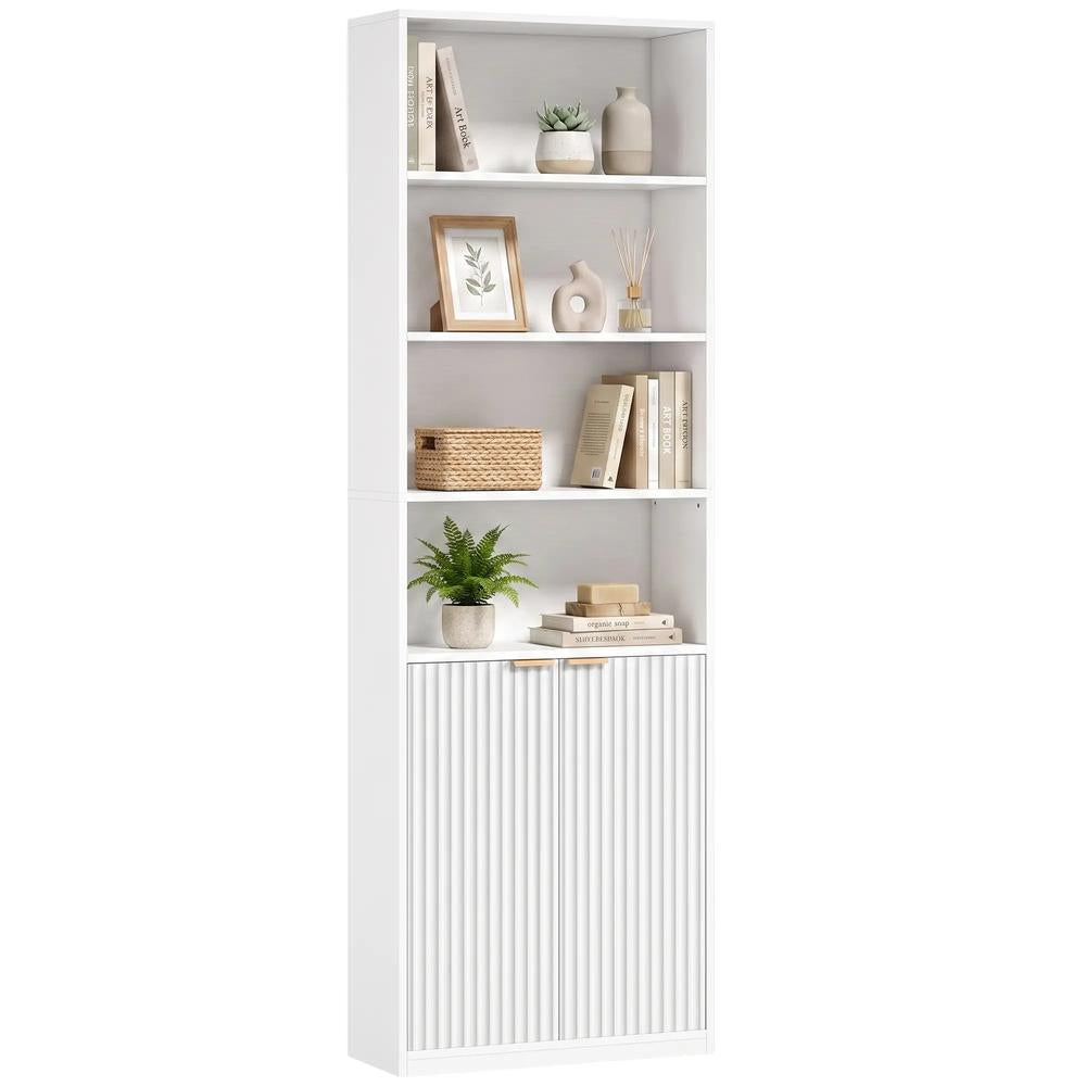 HOMCOM Bookcase Adjustable Shelf Bookshelf Anti-Tip Hardware 6-Tier Additional View 30