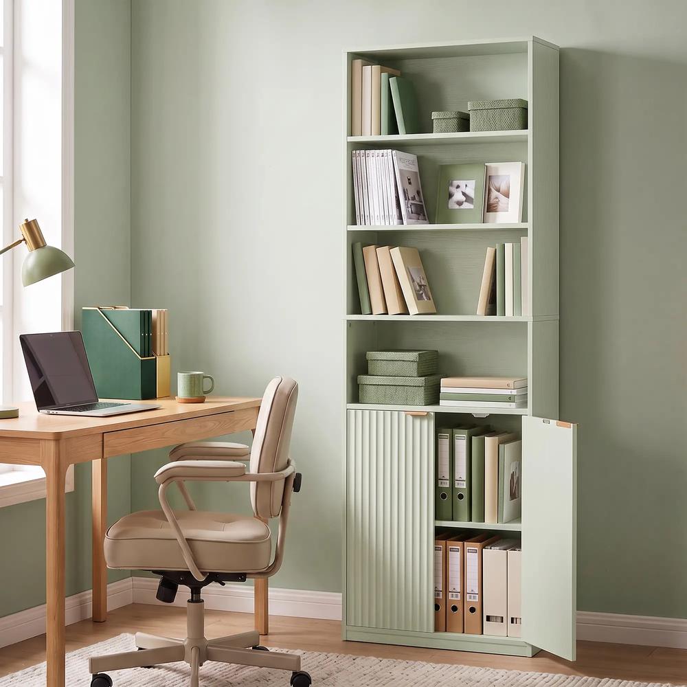 HOMCOM Bookcase Adjustable Shelf Bookshelf Anti-Tip Hardware 6-Tier Additional View 32