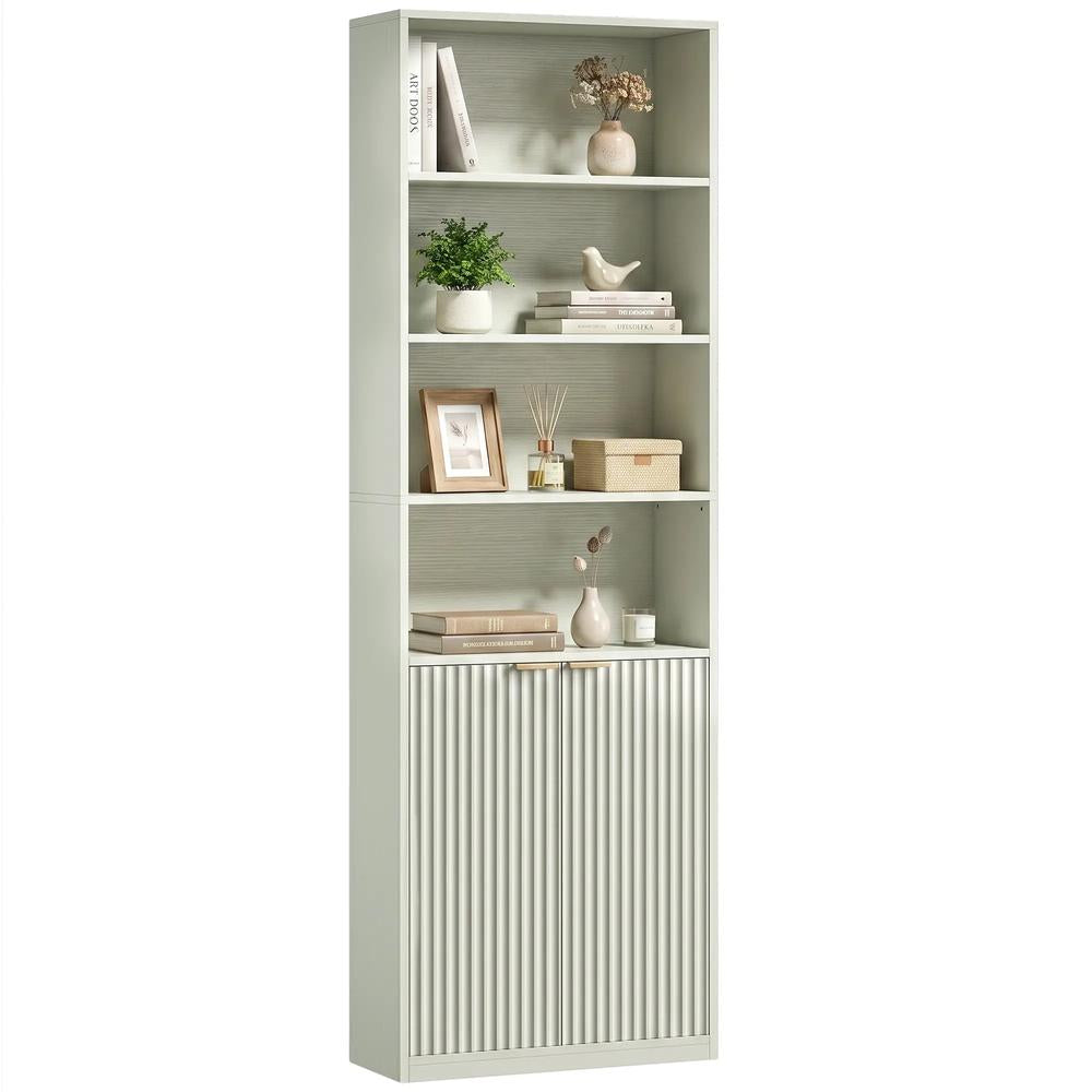 HOMCOM Bookcase Adjustable Shelf Bookshelf Anti-Tip Hardware 6-Tier Additional View 45