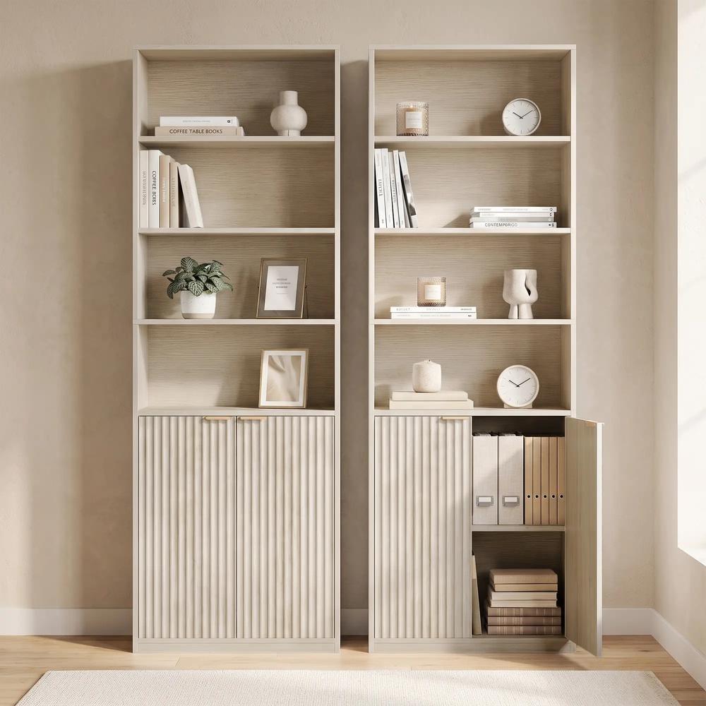 HOMCOM Bookcase Adjustable Shelf Bookshelf Anti-Tip Hardware 6-Tier Additional View 8