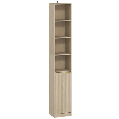 HOMCOM Bookcase Adjustable Shelf Bookshelf Anti-Tip Hardware 6-Tier Storage Cabinet Additional View 16