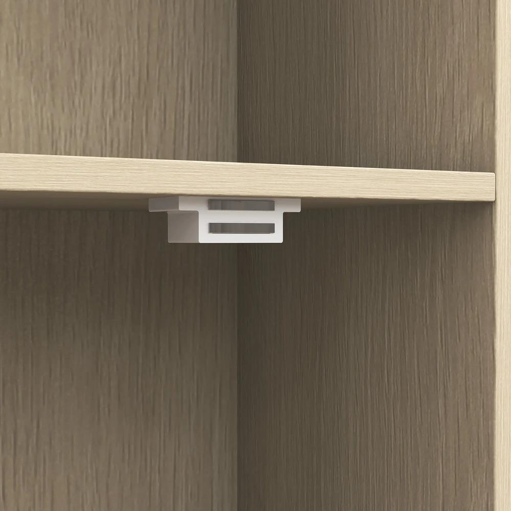 HOMCOM Bookcase Adjustable Shelf Bookshelf Anti-Tip Hardware 6-Tier Storage Cabinet Additional View 27