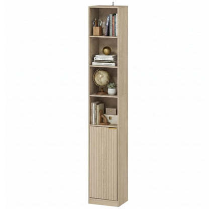 HOMCOM Bookcase Adjustable Shelf Bookshelf Anti-Tip Hardware 6-Tier Storage Cabinet Additional View 30