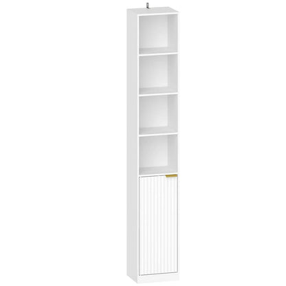 HOMCOM Bookcase Adjustable Shelf Bookshelf Anti-Tip Hardware 6-Tier Storage Cabinet Additional View 31