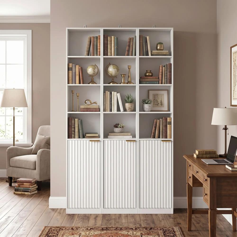 HOMCOM Bookcase Adjustable Shelf Bookshelf Anti-Tip Hardware 6-Tier Storage Cabinet Additional View 38