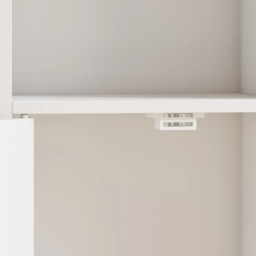 HOMCOM Bookcase Adjustable Shelf Bookshelf Anti-Tip Hardware 6-Tier Storage Cabinet Additional View 41