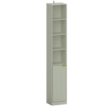 HOMCOM Bookcase Adjustable Shelf Bookshelf Anti-Tip Hardware 6-Tier Storage Cabinet