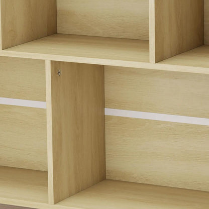 HOMCOM 10-Cube Bookcase, 3-Tier Book Shelf with Solid Wood Legs, 140 cm Modern Bookshelf with Anti-Tip Kit Additional View 13