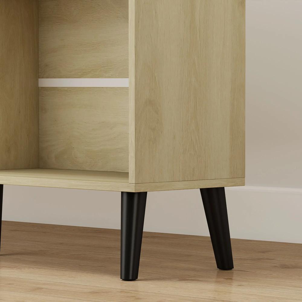 HOMCOM 10-Cube Bookcase, 3-Tier Book Shelf with Solid Wood Legs, 140 cm Modern Bookshelf with Anti-Tip Kit Additional View 10