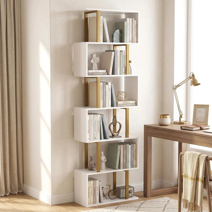 HOMCOM standing units free bookshelves industrial case bedroom Additional View 2