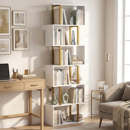 HOMCOM standing units free bookshelves industrial case bedroom Additional View 9