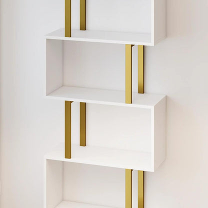 HOMCOM standing units free bookshelves industrial case bedroom Additional View 10