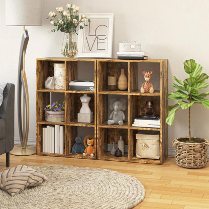 HOMCOM Industrial Style Storage Shelf, Bookcase, Bookshelf with 6 Compartments, for Living Room, Home Study Additional View 15