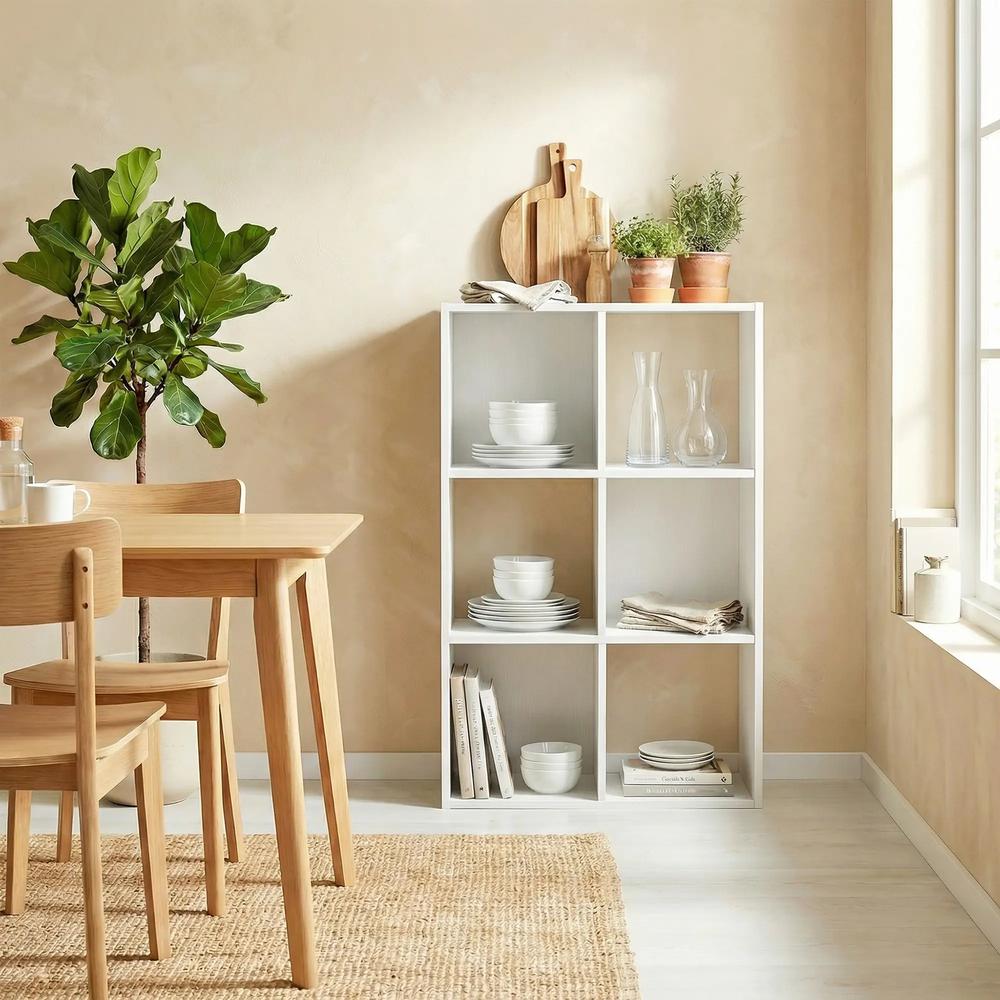 HOMCOM Industrial Style Storage Shelf, Bookcase, Bookshelf with 6 Compartments, for Living Room, Home Study Additional View 30
