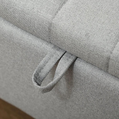 HOMCOM 92 x 31cm Linen-Look Storage Ottoman Additional View 18