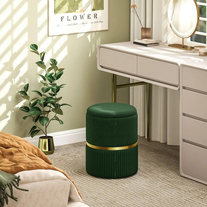 HOMCOM Velvet-Feel Storage Ottoman Additional View 35