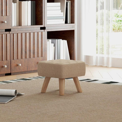HOMCOM Linen-Look Square Padded Footstool Additional View 13